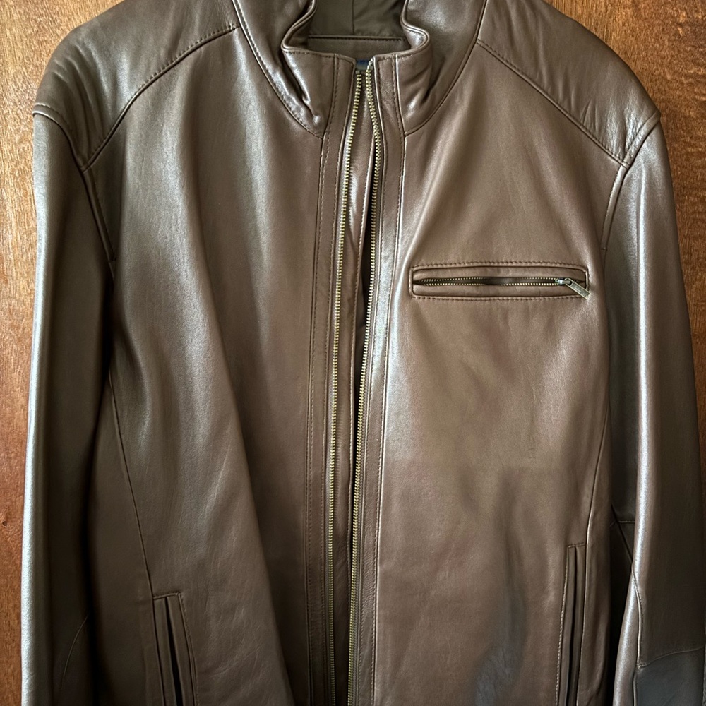 Cole Haan Brown Leather Jacket